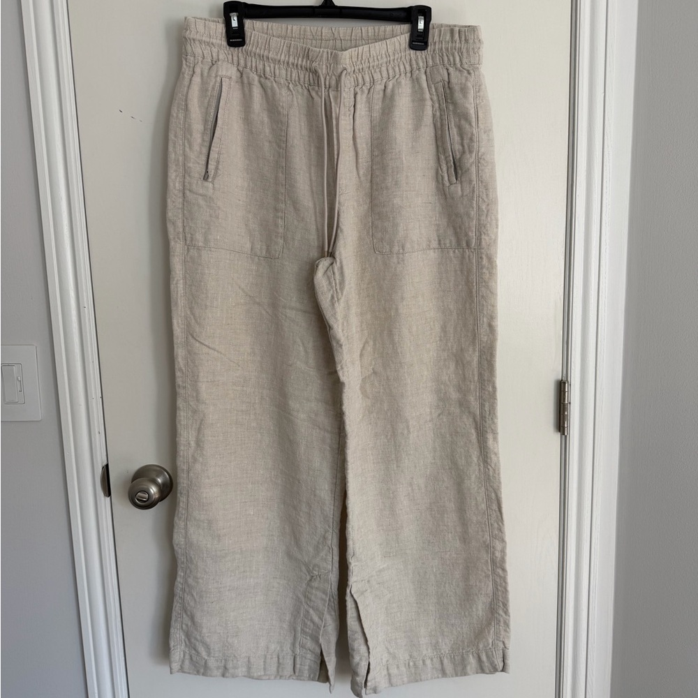 Athleta Women's Beige Wide Leg Pants